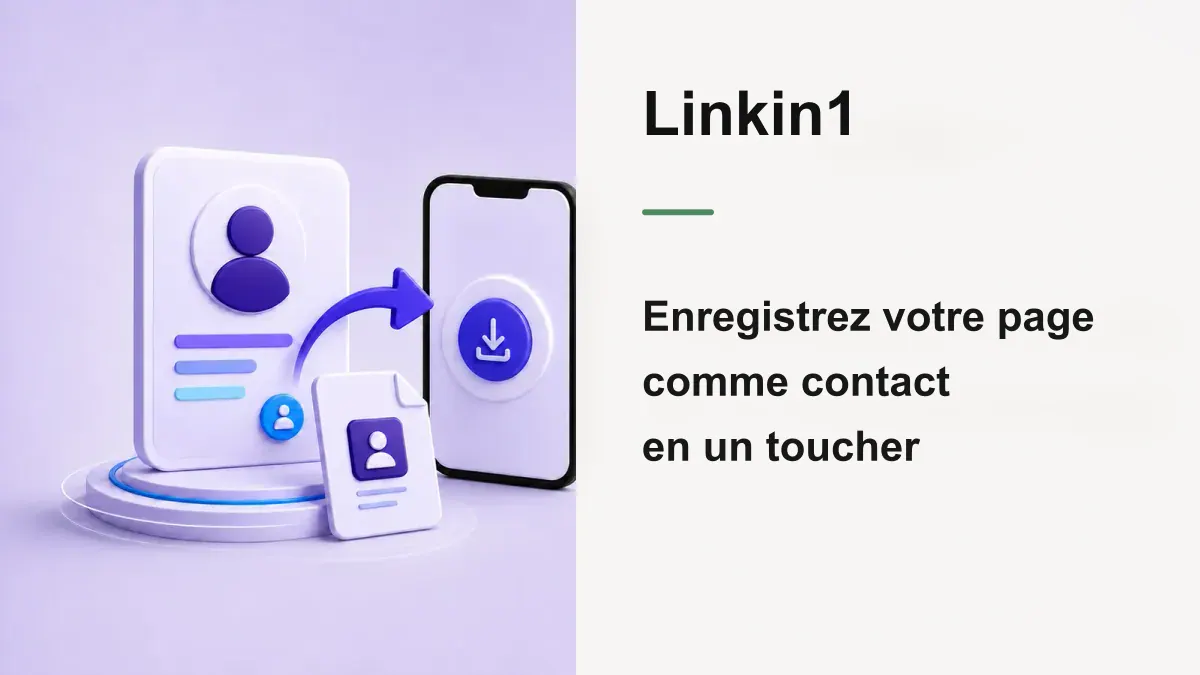 Enregistrer votre page comme contact : une vCard en un toucher