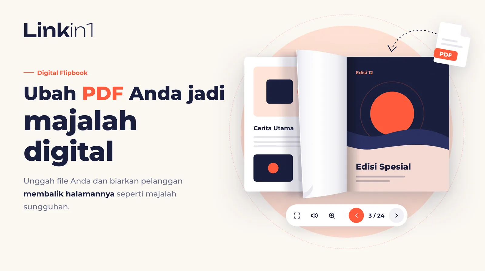 Buku Digital di Linkin1: Ubah PDF Apa Pun Menjadi Buku yang Bisa Dibalik