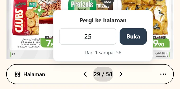 Lompat ke halaman berdasarkan nomornya