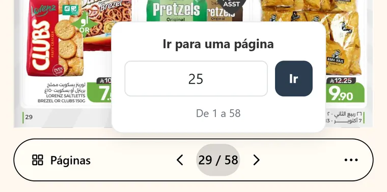 Ir para uma página pelo número