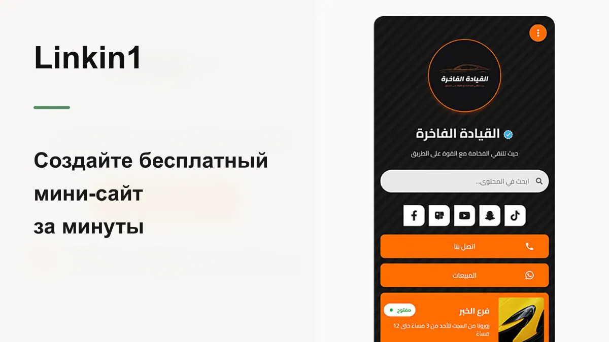 Как за минуты сделать бесплатный мини-сайт — практическое руководство с Linkin1
