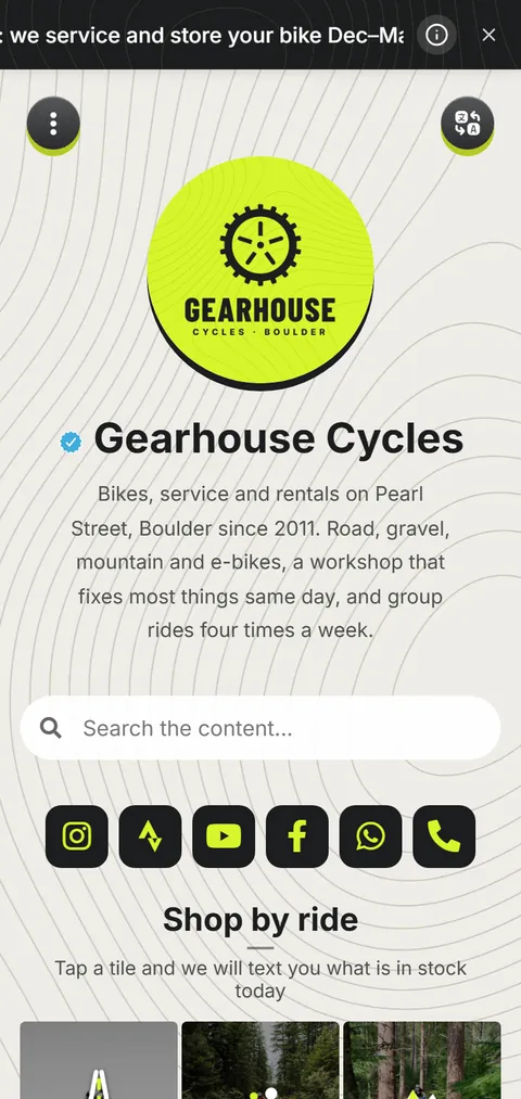 Gearhouse Cycles