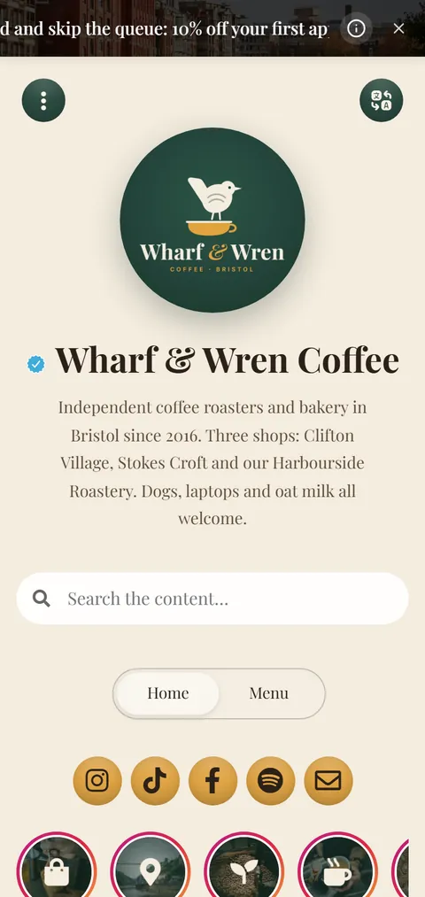 Wharf & Wren Coffee