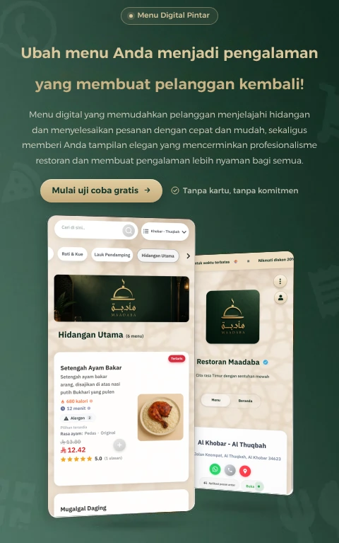 Video demo e-menu di ponsel