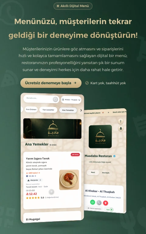 Mobilde e-menü tanıtım videosu