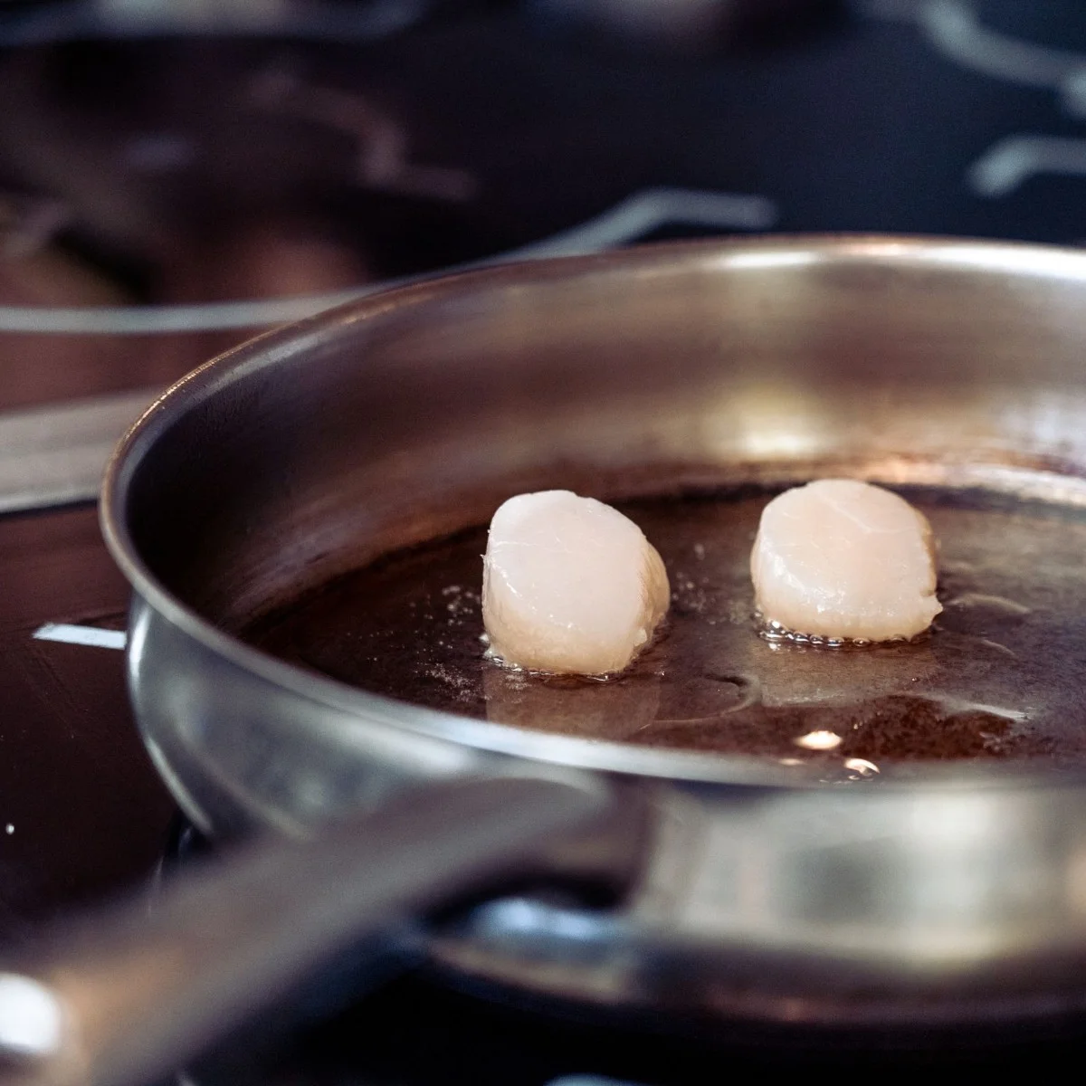 Seared scallops