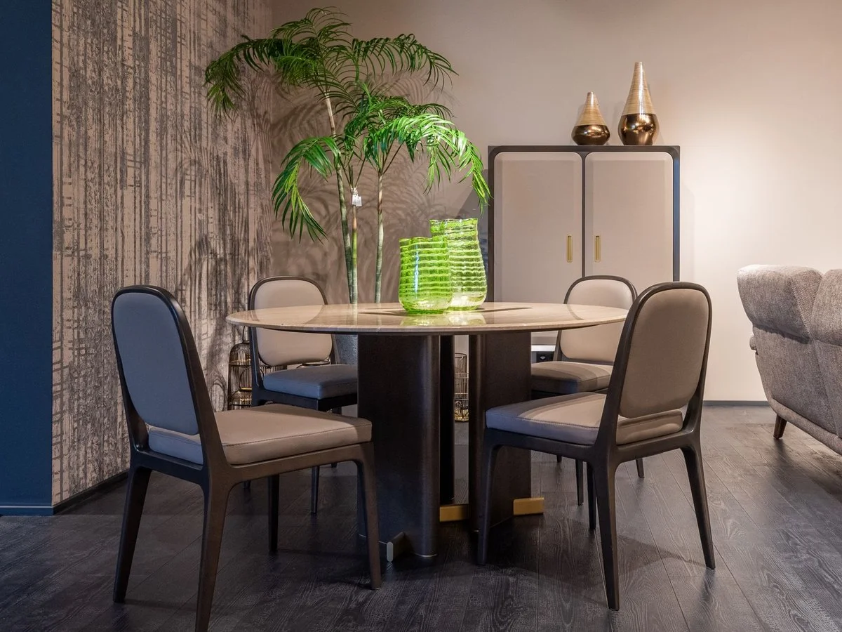 "Daira" round table + 4 chairs
