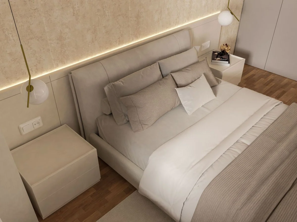 "Sudair" upholstered king bed