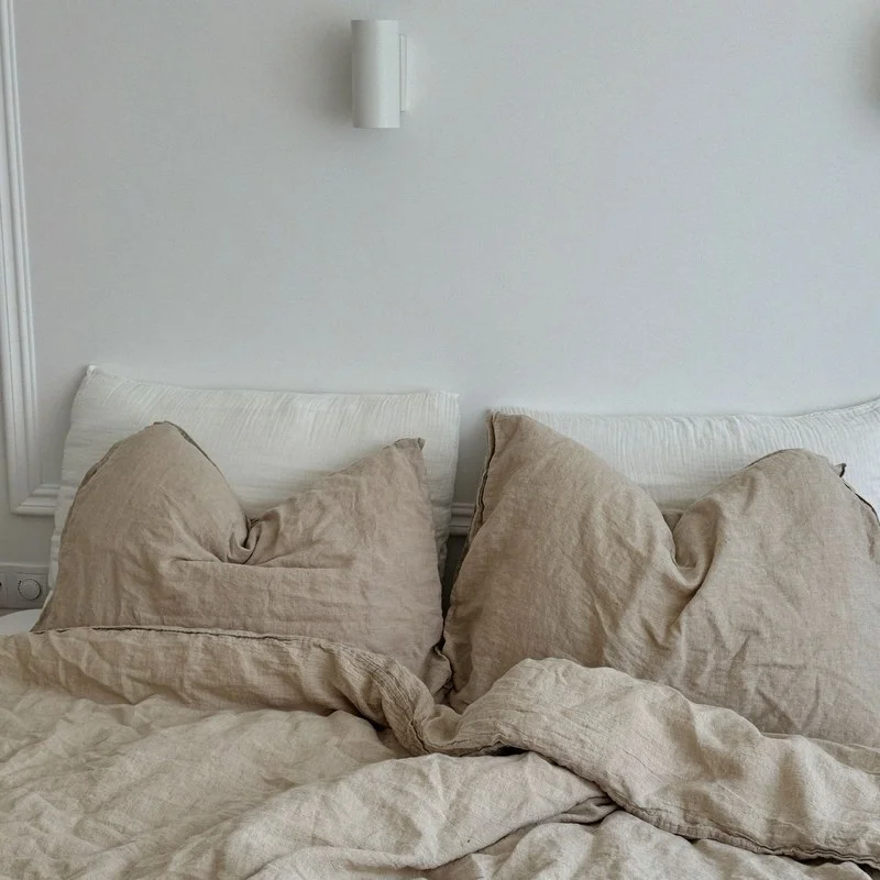 “Kattan” washed linen set